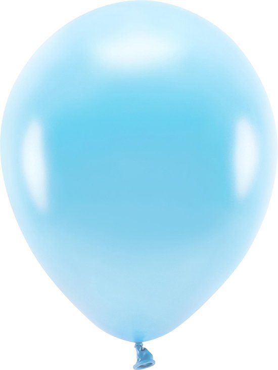 300x Lichtblauwe ballonnen 26 cm eco/biologisch afbreekbaar - Milieuvriendelijke ballonnen