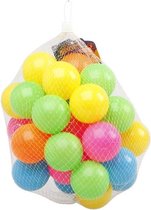 100x Ballenbak ballen neon kleuren 6 cm - Speelgoed - Ballenbakballen in felle kleuren