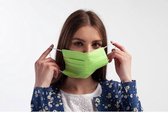 Dubbellaags Wasbare Katoenen Mondmaskers 10 Stuks Zwart