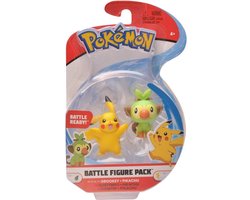 Pokemon: Battle Figure Pack - Grookey vs. Pikachu