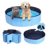 Dog Pool | Zwembad voor Honden | Hondenzwembad | Opvouwbaar | Puppy | Kitten |Kat | Huisdier  | Blauw