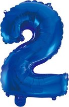 Folieballon 2 jaar blauw 41cm