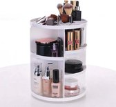 Veex Make-up organizer - draaiende Make up organizer - 360 graden draaibaar - wit