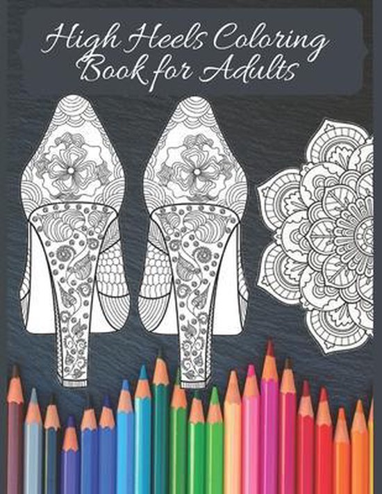 High Heels Adult Coloring Book - cover