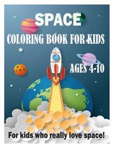 Space Coloring Book for Kids Ages 4-10