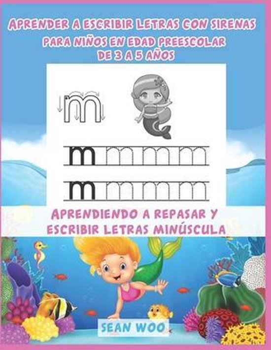 Aprender a escribir letras con sirenas para niños en edad p ... - cover