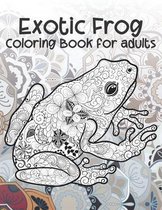 Exotic Frog - Coloring Book for adults