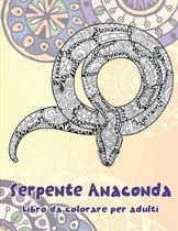 Serpente Anaconda - Libro da colorare per adulti