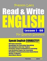 Preston Lee's English for Spanish Speakers- Preston Lee's Read & Write English Lesson 1 - 60 For Spanish Speakers