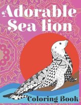 Adorable Sea lion - Coloring Book ✏️