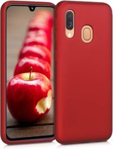 HB Hoesje Geschikt voor Samsung Galaxy A40 - Siliconen Back Cover - Rood