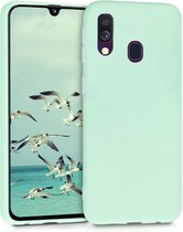 Samsung Galaxy A20E Hoesje - Siliconen Back Cover - Turquoise