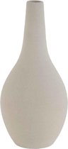 Cosy @ home Vaas sable matt finish beige 13x13xh30cm rond aardewerk