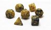 Afbeelding van het spelletje Dobbelsteen - Dice Marble Gold dobbelstenen voor o.a. Dungeons & Dragons