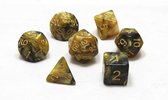 Dobbelsteen - Dice Marble Gold dobbelstenen voor o.a. Dungeons & Dragons