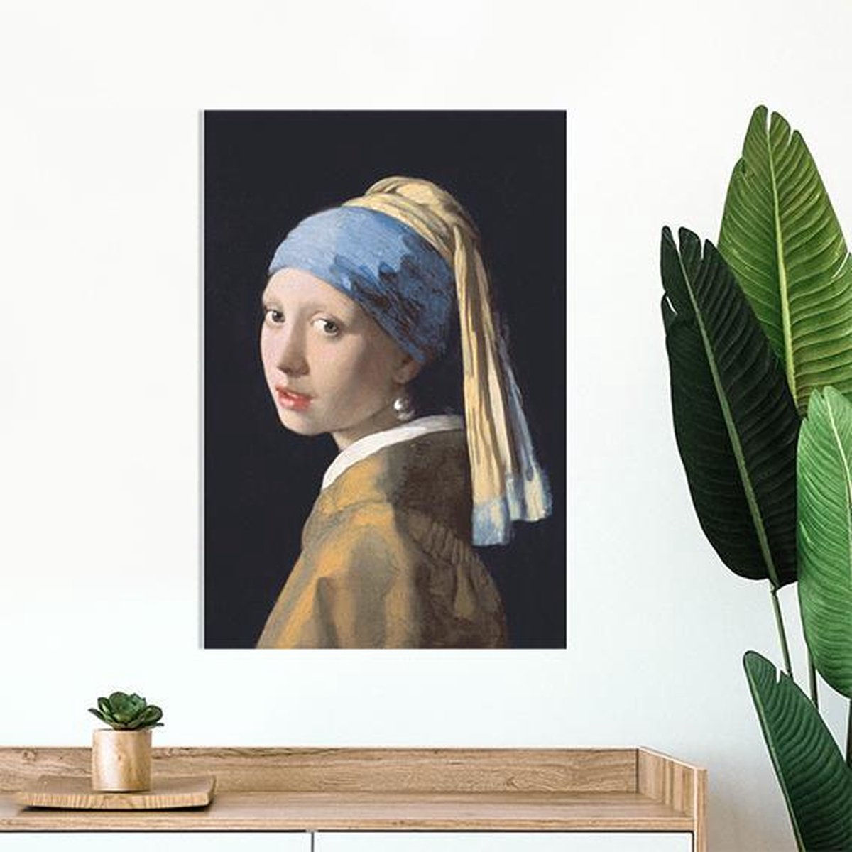 Meisje met de parel Johannes Vermeer Schilderij op Canvas 60 x 90 cm Meisje met de parel Johannes Vermeer Schilderij op Canvas 60 x 90 cm