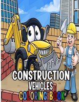 Construction Vehicles Coloring Book