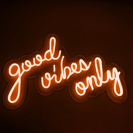 meer Titicaca Stof verbanning Good Vibes Only Neon LED Light Sign Lamp Verlichting Licht Bord Winkel  Display... | bol.com