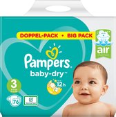 Pampers Baby Dry Luiers Maat 3  - 76 Luiers Voordeelverpakking