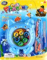 Afbeelding van het spelletje Visspel Vissen Vangen Viskat Blauw – Visjes Viscadeautje Kermis Uitdeelcadeautje Vis Speelgoed
