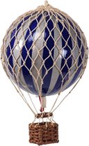 Authentic Models - Luchtballon Royal Aero - silver/marine blauw - diameter luchtballon 32cm