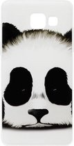 ADEL Siliconen Back Cover Softcase Hoesje Geschikt voor Samsung Galaxy A3 (2016) - Panda Wit