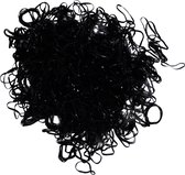 Jessidress Mini elastiekjes 650 Haar elastieken - Zwart