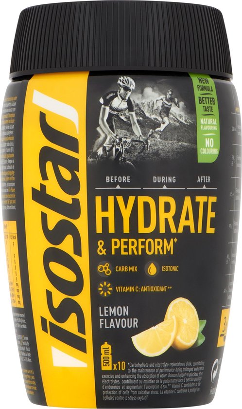 Isostar Hydrate & Perform Sportdrank - Lemon - Poeder - 400 gram