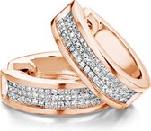 Velini jewels -EA6249R -Oorbellen -925 Zilver rosé  -Cubic Zirkonia