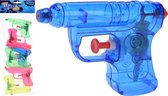 6x Waterpistolen/waterpistool gekleurd van 11 cm kinderspeelgoed - waterspeelgoed van kunststof - kleine waterpistooltjes