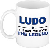 Ludo The man, The myth the legend cadeau koffie mok / thee beker 300 ml