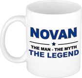Novan The man, The myth the legend cadeau koffie mok / thee beker 300 ml