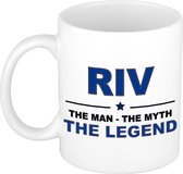 Riv The man, The myth the legend cadeau koffie mok / thee beker 300 ml