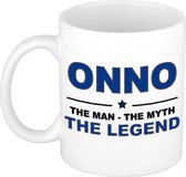Onno The man, The myth the legend cadeau koffie mok / thee beker 300 ml