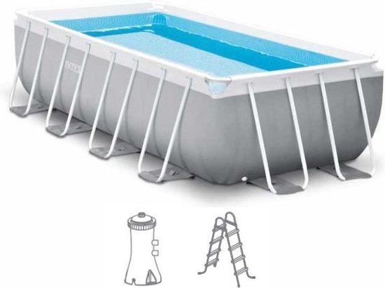 Gewoon schuur Wereldwijd Intex Prism Frame Pool - Zwembad 400 x 200 x 100cm - met pomp en  accessoires | bol.com