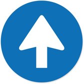 Corona vloersticker rond (60x60cm) Bord – looprichting 25 stuks