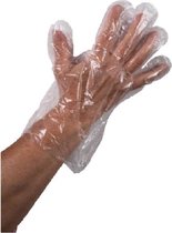 200 Stuks Plastic Wegwerp Handschoenen Voordeelverpakking - Wegwerp - Transparante plastic wegwerphandschoenen Large 2 x 100st Voordeelverpakking