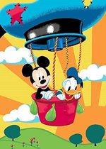 Mickey en Donald in een luchtballon