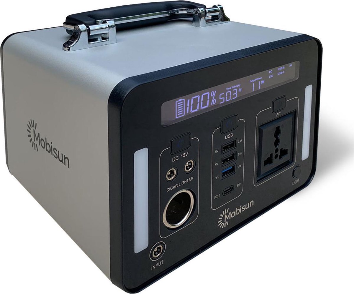 Portable Power Station/Generator/Accu | Draagbaar stopcontact 230V / 500W /  500Wh |... | bol.com