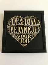 Fotolijst met tekst – Een speciaal bedankje voor jou - 13 x 13 cm