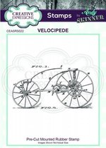Creative Expressions • Pre cut rubber stamp Andy Skinner velocipede