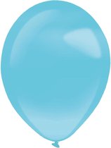 Amscan Ballonen 13 Cm Latex Parel Blauw 100 Stuks