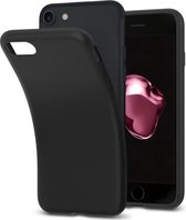mat zwart siliconen hoesje / achterkant / Back Cover TPU – 1,5 mm ideale dikte geschikt voor Apple iPhone 7/8 / SE 2020