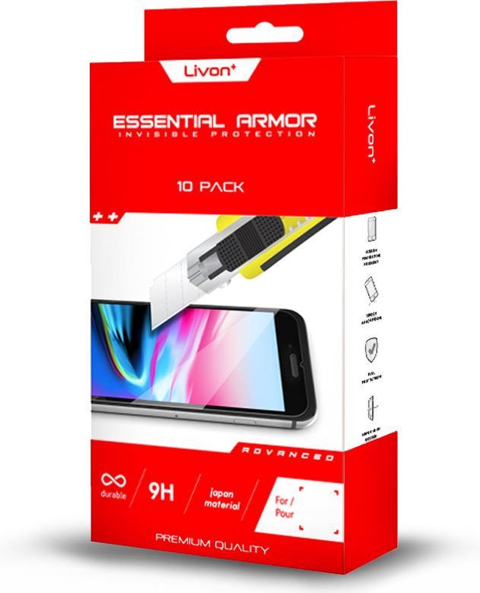 10-pack Livon iPhone XR / 11 glazen Screen protector (Beschermglas, Tempered Glass)