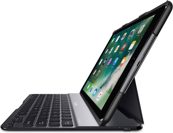 buis concept Gedetailleerd Belkin QWERTY tablethoes met toetsenbord voor de Apple iPad Air 1, iPad  (2017) en iPad... | bol.com