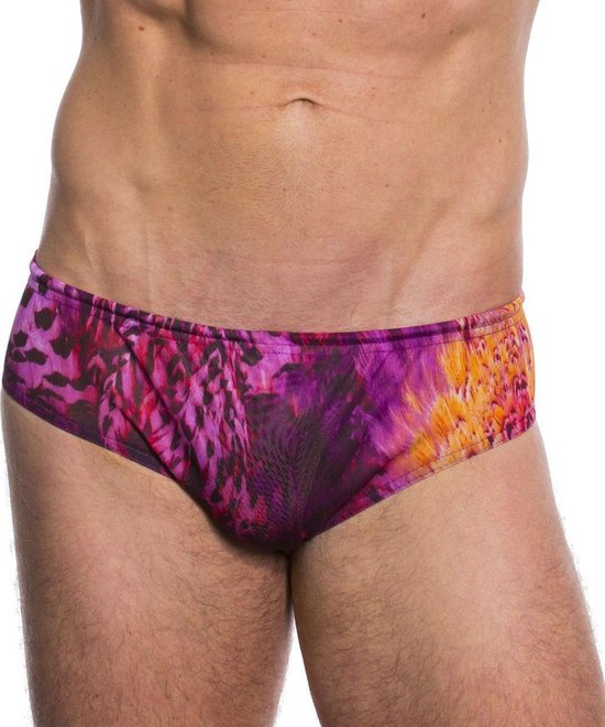 Kiniki Purple Amalfi zondoorlatende zwembroek hoge taille - maat L | bol.com