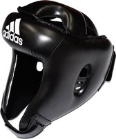 Adidas Hoofdbeschermer Boksen Leer Zwart Maat M