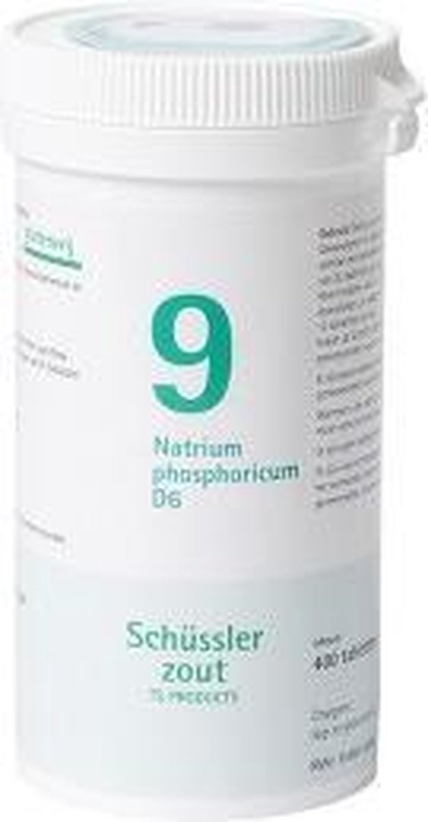 Schussler zout pfluger nr 9 Natrium Phosphoricum D6 400 Tabletten Glutenvrij