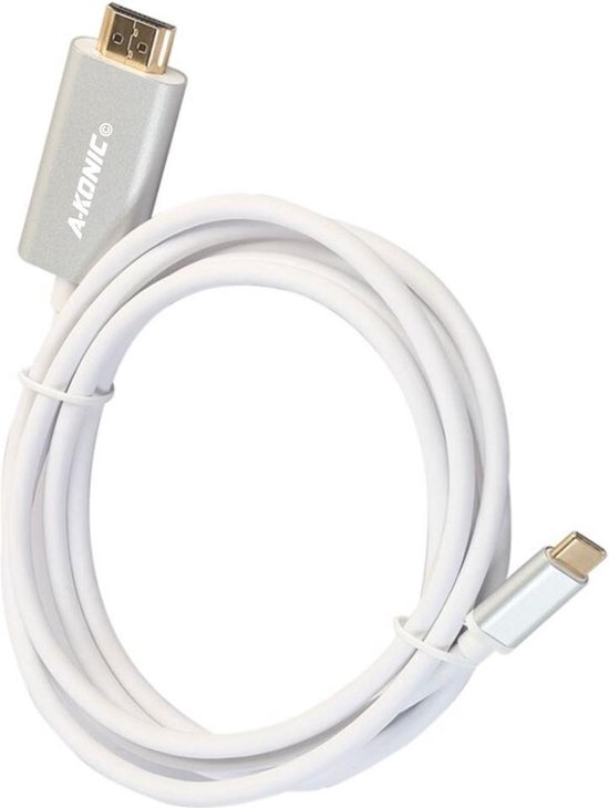 Câble USB-C vers HDMI 1,8 mètre - 4K 60Hz, Câble de type c vers HDMI, HP, Dell Xps