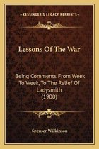 Lessons of the War